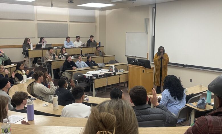 Author Nikki Walker speaks to Global Supply Chain Association and Black Student Union at BYU Author Nikki Walker speaks to Global Supply Chain Association and Black Student Union at BYU