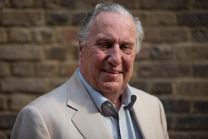 British writer Frederick Forsyth poses for a portrait in London on September 13, 2016. 